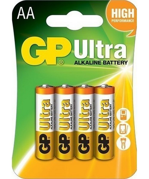 Αλκαλικές Μπαταρίες GP Batteries Ultra AA 1.5V 4τμχ