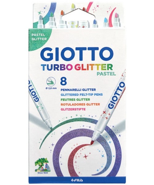 Μαρκαδόροι Giotto Turbo Glitter Pastel