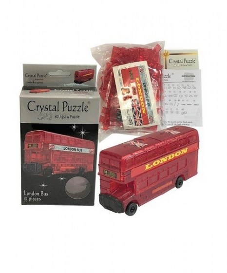 3D Crystal Puzzle Λονδρέζικο Λεωφορείο