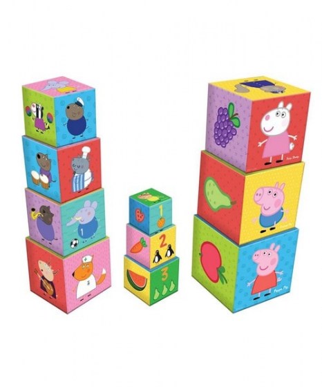 Εκπαιδευτικοί κύβοι Luna toys Peppa Pig