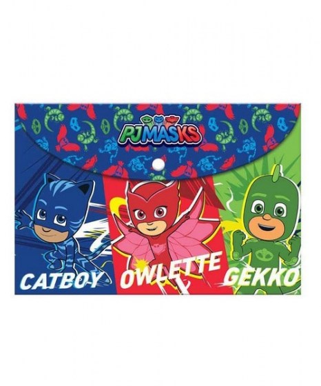 Φάκελος με κουμπί Α4 PJ Masks 484261