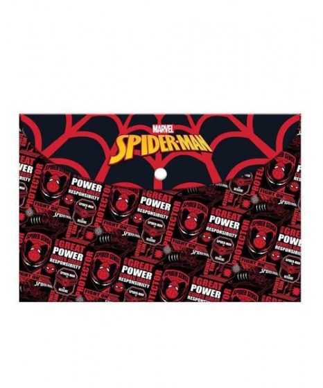 Φάκελος με κουμπί Α4 Spiderman 508003