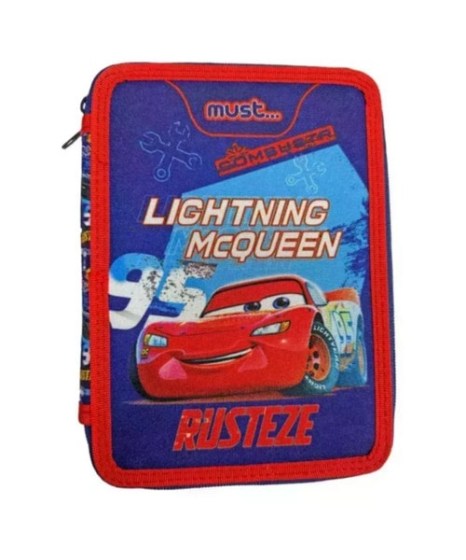 Κασετίνα διπλή γεμάτη Must Disney Cars Rusteze 563591