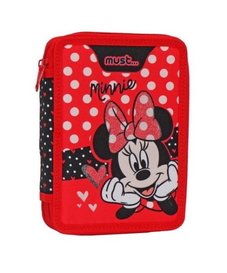 Κασετίνα διπλή γεμάτη Must Minnie Mouse 563480