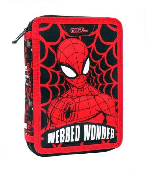 Κασετίνα διπλή γεμάτη Must Spiderman Webbed Wonder 506019
