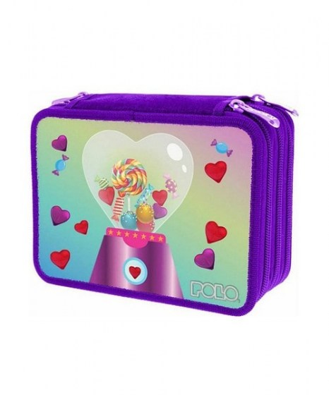 Κασετίνα τριπλή POLO Candy Base free 937275-8053