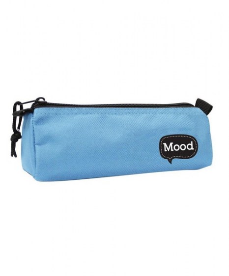 Κασετίνα βαρελάκι Mood Chrome Σιέλ 72665