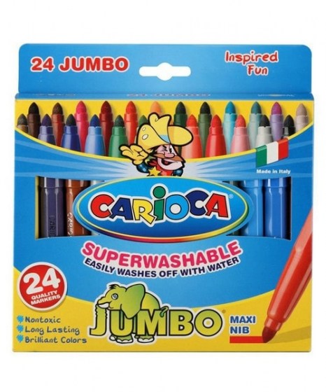 Μαρκαδόροι Carioca Jumbo Superwashable 