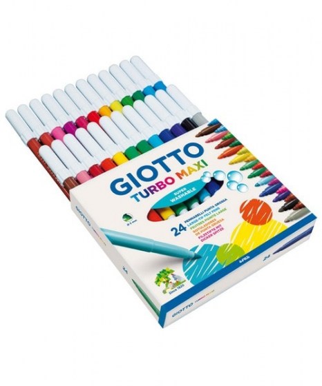 Μαρκαδόροι Giotto Turbo Maxi 24 χρώματα