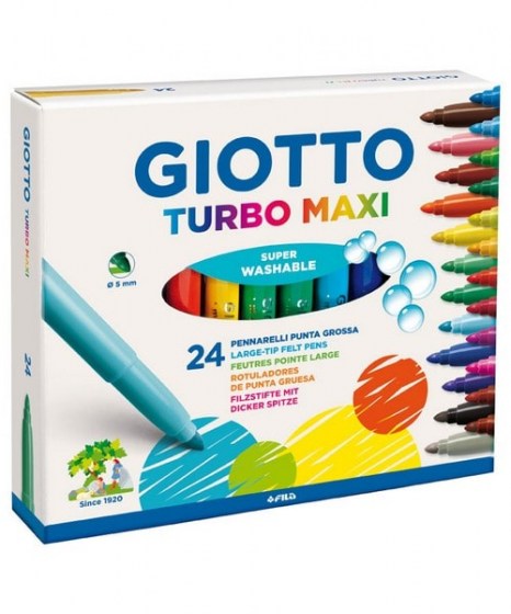 Μαρκαδόροι Giotto Turbo Maxi 24 χρώματα