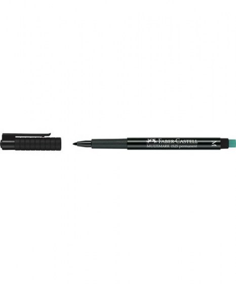 Μαρκαδόρος Faber Castell Multimark 1525 M Μαύρος