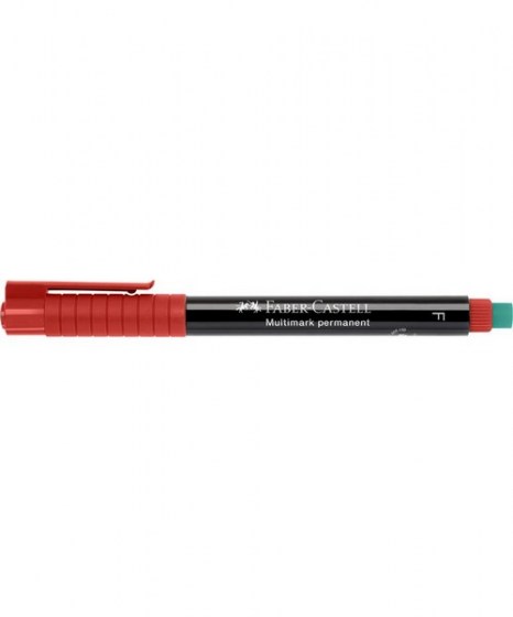 Μαρκαδόρος Faber Castell Multimark F 151321 κόκκινος