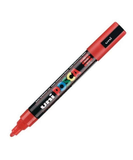 Μαρκαδόρος Uni Posca Medium PC-5M Κόκκινο