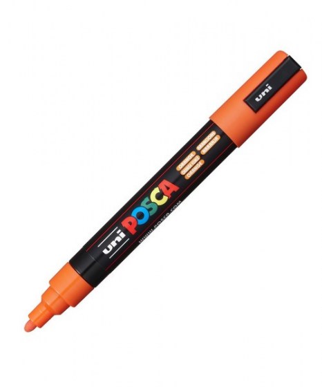 Μαρκαδόρος Uni Posca Medium PC-5M πορτοκαλί