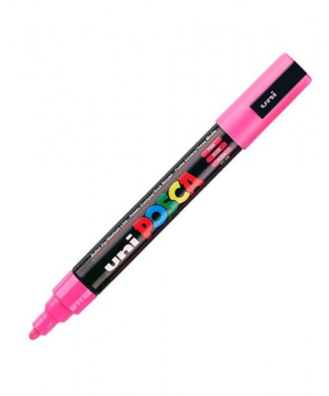 Μαρκαδόρος Uni Posca Medium PC-5M ροζ