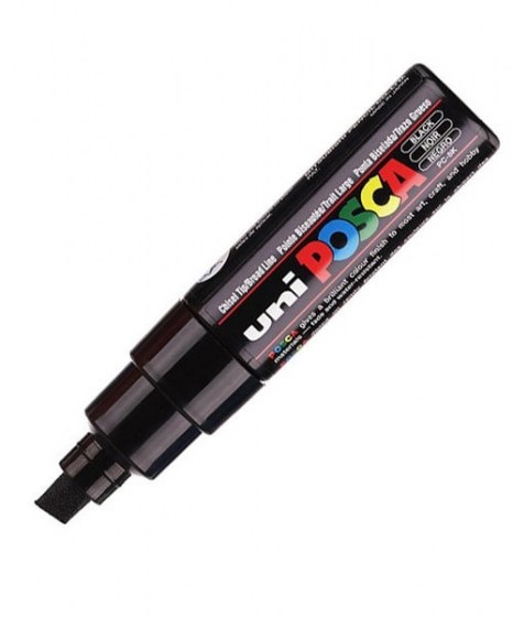 Μαρκαδόρος Ζωγραφικής Uni Posca Chisel tip PC-8KT