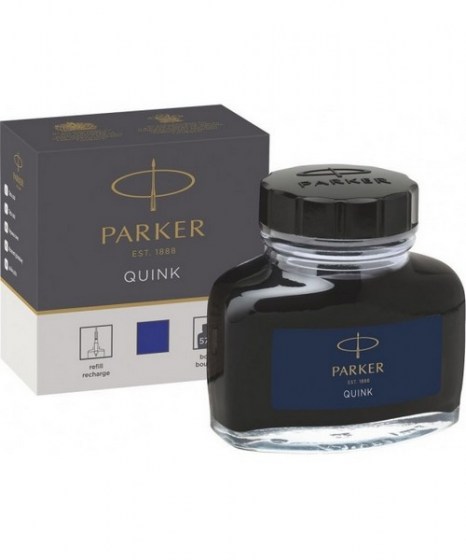 Μελάνι πένας μπουκάλι Parker Quink μπλε 