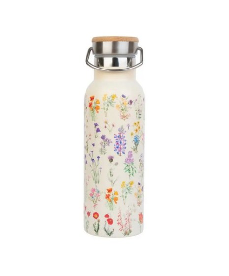 Μεταλλικό Μπουκάλι με Λαβή 500ml Botanical Wild flowers by Kokonote(a)