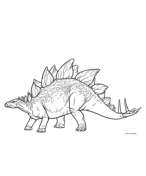 Μπλοκ Ζωγραφικής Jurassic Στένσιλ Αυτοκόλλητα