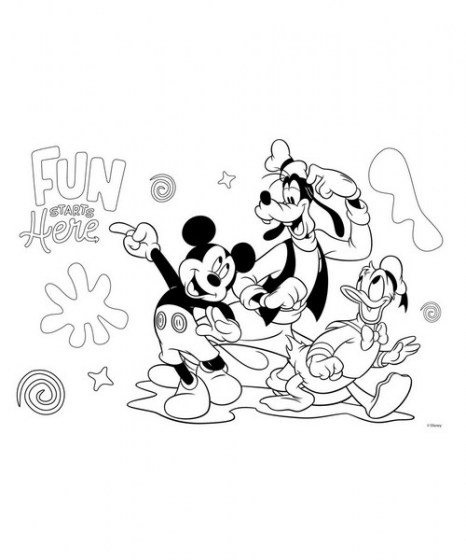 Μπλοκ Ζωγραφικής Mickey 40Φ με αυτοκόλλητα 