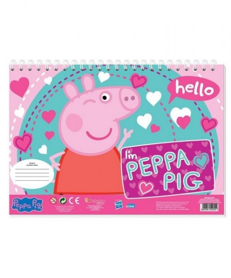 Μπλοκ ζωγραφικής Peppa Pig αυτοκόλλητα