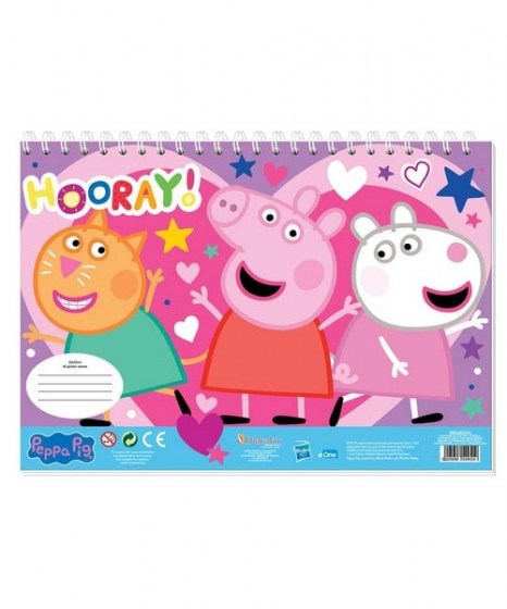 Μπλοκ ζωγραφικής Peppa Pig αυτοκόλλητα