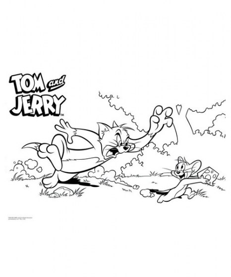 Μπλοκ Ζωγραφικής Tom Jerry Στένσιλ Αυτοκόλλητα 