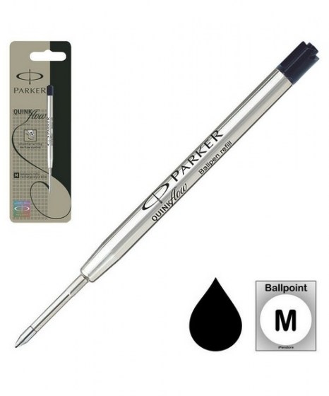 parker-quinkflow-refill-ballpoint-black-medium