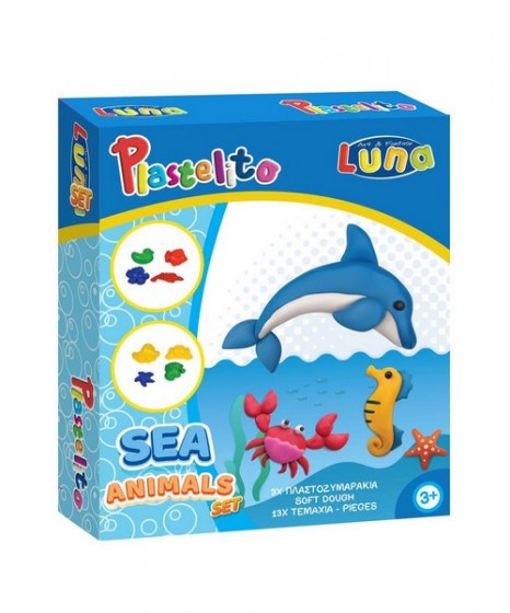 Πλαστοζυμαράκι Ζώα της Θάλασσας εργαλεία Luna 