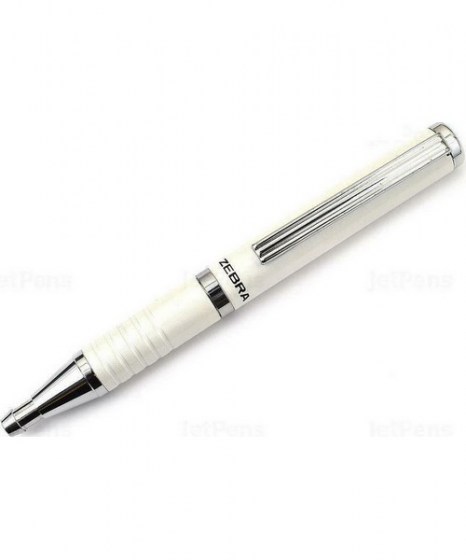 πτυσσόμενο μεταλλικό στυλό Zebra SL-F1 Slide λευκό
