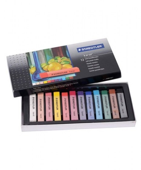 Σετ 12 κιμωλίες Staedtler karat Soft Pastel