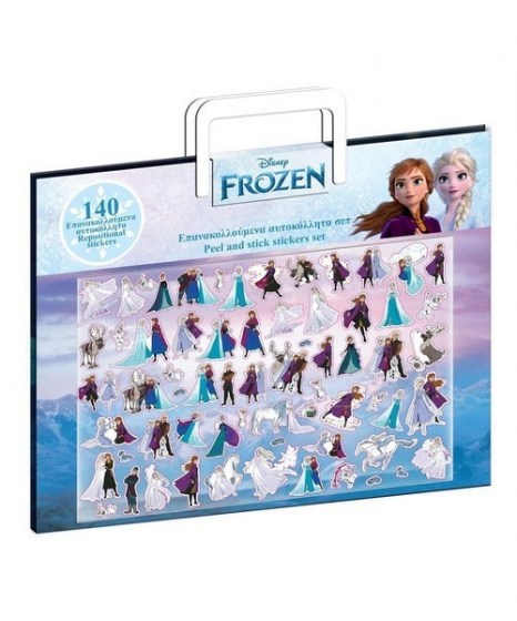 Σετ αυτοκόλλητα επανακολλούμενα Frozen 2 140τμχ 