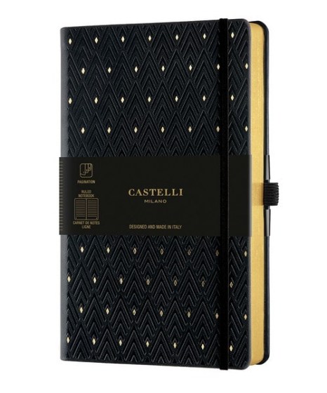 Σημειωματάριο Castelli Milano C G Diamonds Gold M