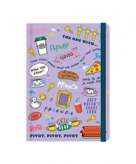 Σημειωματάριο Friends A5 Casebound Notebook Icons