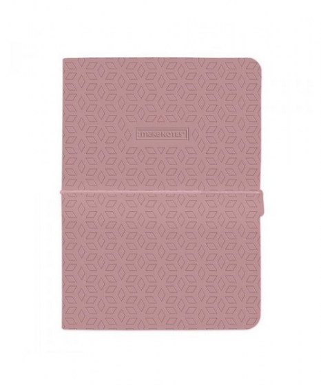 Σημειωματάριο Make Notes One Colour Pink Stich A5