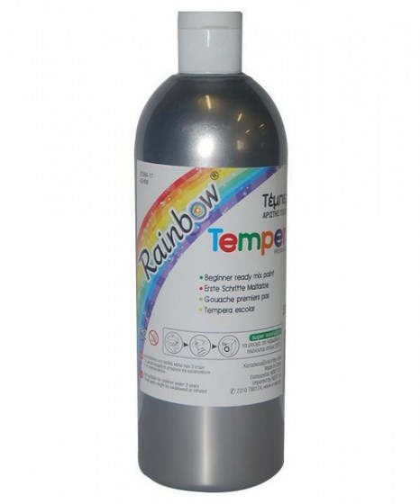 Τέμπερα Ασημί Rainbow 500ml