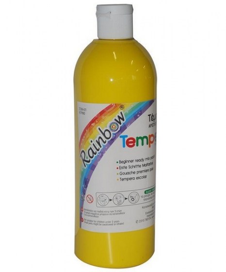 Τέμπερα Κίτρινη Rainbow 500ml