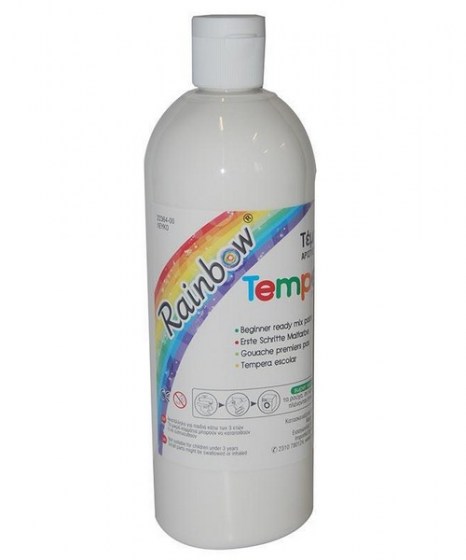 Τέμπερα Λευκή Rainbow 500ml