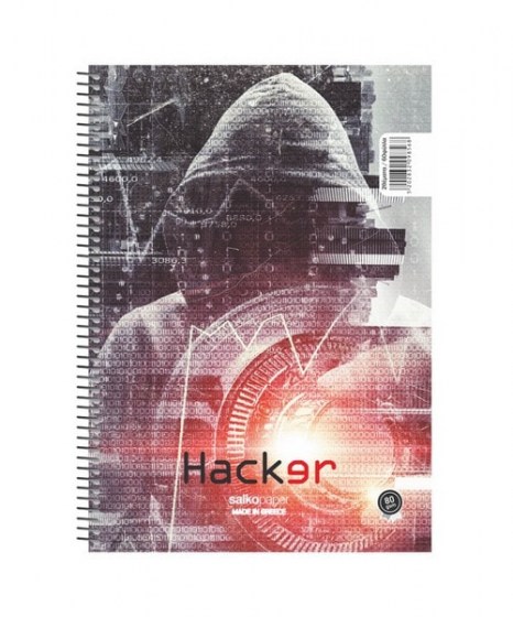 Τετράδιο Σπιράλ Salko Hacker 2Θ A4