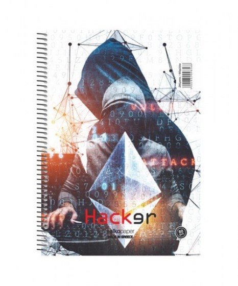 Τετράδιο Σπιράλ Salko Hacker 2Θ A4