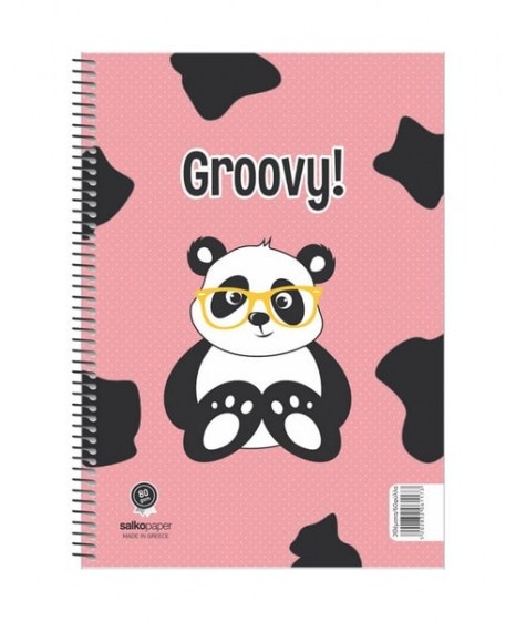 Τετράδιο Σπιράλ Salko paper Groovy 2Θ 