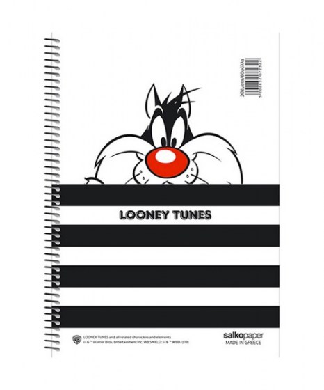 Τετράδιο Σπιράλ Salko paper Looney Tunes 2Θ 