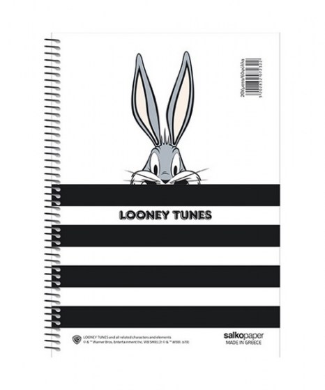 Τετράδιο Σπιράλ Salko paper Looney Tunes 2Θ 