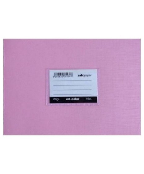 Τετράδιο στενόμακρο ριγέ Salko Ex Color 40φ ροζ 5174