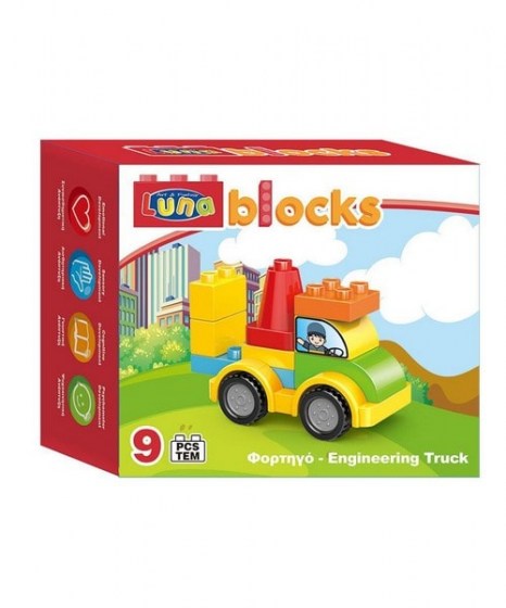 Τουβλάκια Οχήματα Luna Toys 658298