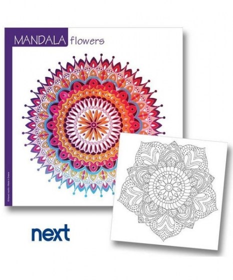 Βιβλίο ζωγραφικής Mandala flowers Νext