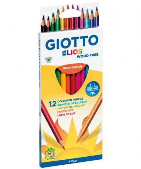 ξυλομπογιές Giotto Elios Tri 12 χρώματα