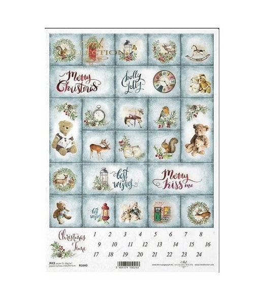 Ριζόχαρτο Christmas Calendar 25329