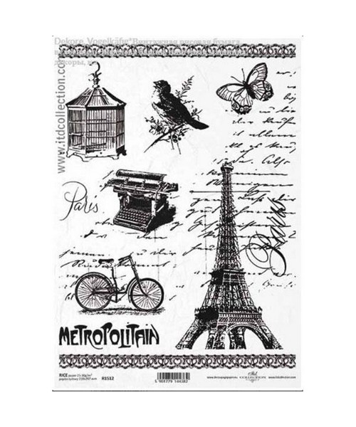 Ριζόχαρτο Eiffel tower-bicycle