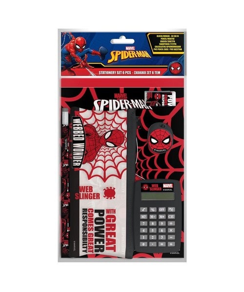 Σχολικό σετ 6 τεμ κομπιουτεράκι Spiderman 506024 